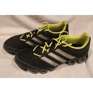 Adidas Tennis Shoes Black Gray lime green mens shoes size 13